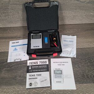 TENS 7000 Digital TENS Unit for pain management.  Tested and Works